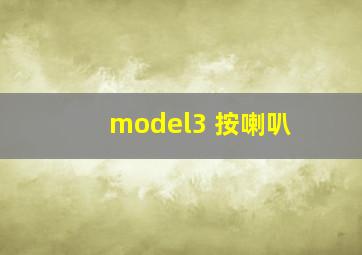 model3 按喇叭